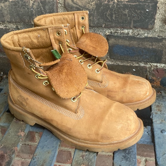 Women’s 7.5 Wheat / Butter Timberland Boots - Picture 3 of 4